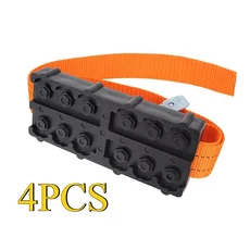 내구성 럼 어 체인 눈 진흙 얼음 운전용 트랙션 보조 비상 차량 트럭 액세서리, 03 4PCS