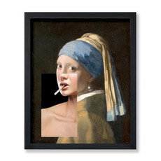 ECLATIS Poster Master 여성 초상화 프린트 - 찢어진 얼굴 포스터 추상 레이디 아트 트렌디한 콜라주 벽 명품 디자인 팝 미니멀 거실 또는 기숙사 장식 20.3x, 스타일-07, Unframed, 8"L x 10"W