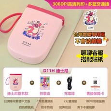 NIIMBOT精臣 D11H 迪士尼聯名款標籤機 300dpi高清列印 台灣繁體專用版 無墨藍牙連接, 1個