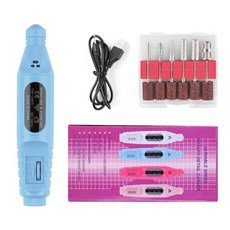 USB 變速雕刻打磨機 美甲拋光拋光工具, 1個, ABS夾頭