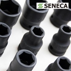 SENECA 1/2吋六角氣動套筒短套筒組，鉻釩鋼材質，汽車修護專用，高強度耐用，適用於狹窄空間, 10mm