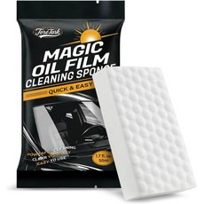업그레이드된 유리 오일 필름 제거 스펀지 - 일회용 앞유리 클리너 사용하기 쉽고 짜지 않으며 가시성을 향상시키는 효과적인 자동차 및 가정용 범용 2팩, 4