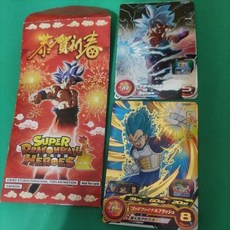 BANDAI 七龍珠英雄紅包卡, 1個, 孫悟空 達爾 兩張一組