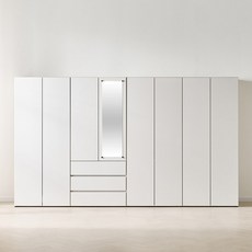 [특가] 보루네오 세인트 LPM 키큰장_터치 3200 옷장세트, 화이트