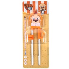 브레드이발소 브레드 편한 스텐1단계 젓가락 아동식기 연습 용젓가락 브레드 남아젓가락 여아젓가락 dew+0575fd