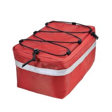 방수 자전거 후면 가방 자전거 짐바구니 가방 옥스포드 천 사이클링 트렁크 가방, 빨간색