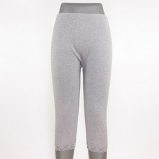 국내생산 다오리 831 밑단 레이스 면 8부 하의 내의 / 빅사이즈 사계절 엄마 할머니 내복