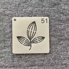 꽃 자연 동물 스텐실 도안 다회용 두꺼운 재사용, 1박스, 51