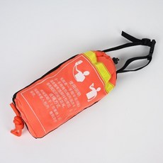 水上救生繩索包拋繩包 水域漂浮便攜救生救援拋投戶外反光逃生繩袋 漂浮救生繩包 安全繩, 8*31米橙色繩包