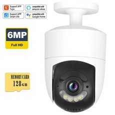 보안 카메라 미니 야외 캠 양방향 오디오 홈 비디오 감시, A. AU 플러그, 3. 6MP Alexa Cam 128GB