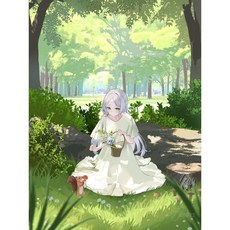 숫자로 그리는 유화 애니메이션 비욘드 저니 캐릭터 홈 데코레이션 페인팅 벽 침실 룸 데코 선물 프레임리스 218213, 30x40cm, A6