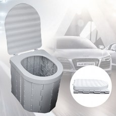 휴대용 간이변기 노지캠핑 접이식 간이화장실 야외변기, 상세페이지 참조, 1개