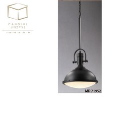 CANDIMI LIFESTYLE 工業風鐵漆單燈吊燈 MD71952