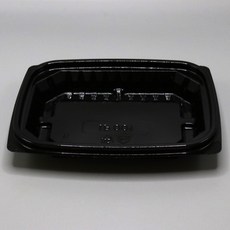 정사각 9칸 반찬용기 블랙 100개 단품(뚜껑별도)