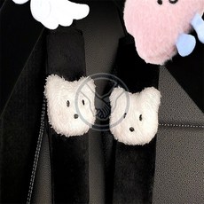 더가 안전 벨트 커버 2개 세트 자동차안전벨트커버쿠션, 블랙 날개