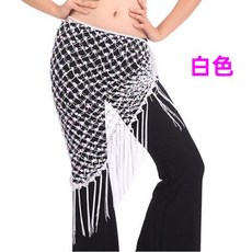 밸리댄스 그물 힙스카프 스커트 왈츠 호수블루사각형 삼각형랩 블랙 삼각형 성인 댄스복 줌바