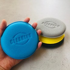 자동차 왁스 스펀지 어플리케이터 세차 스폰지 12p, 블랙_12P, 1개