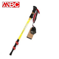 山道具屋 MBC 輕量三節加粗66%碳纖維快扣軟木握把登山杖(207g), 1個, M130Q130