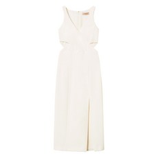 트윈셋 컷아웃 미디 드레스