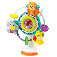 엄마랑 외식나들이 식탁부착용 아기 회전장난감 어린이체험교구 조카선물 미끄럼 EQ, 1개