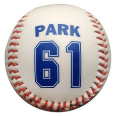 棒球 大聯盟球手樸讚浩專用紀念版壘球訓練比賽用初學者硬式棒球專業, 1個, 朴贊浩紀念版棒球