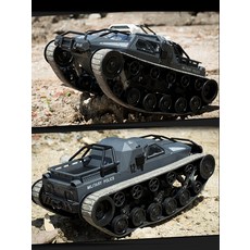 EV2 대형 RC 탱크 드리프트 4WD 오프로드 차량 무선 조종, 블랙 립소 EV2 탱크 전투 차량, 1개