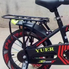 전기 자전거 짐바구니 가방 선반 쿠션 튼튼한 철제 수납, 1개, 12인치 블랙 의자 랙 보강형