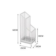 大容量雨傘收納架，家用商用門口放傘桶，入戶雨衣傘架置物架, 1個, 雨傘架B款+小號+白色