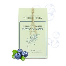 거품입욕제 커플입욕제 더허브스토리 바스파우더 주니퍼베리 80g, 1개