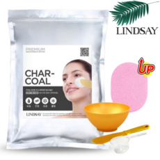 린제이 모델링팩 차콜 1kg 팩도구 해면 올인원 4종 세트, 1개, 1개입