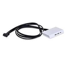 藍海小棧 LIAN LI-O11 Dynamic EVO 擴充USB模組-白(O11D EVO-3W)，輕鬆擴充連接埠，高速傳輸，簡約時尚, 1個