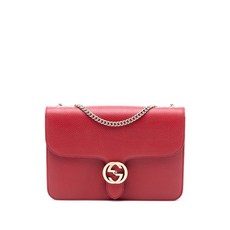 구찌 중고 2016-2025 미디엄 달러 카프스킨 인터로킹 G 크로스 백