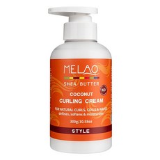 MELAO 乳木果油椰子護髮捲髮乳 彈力定型 滋潤修護 (300g), 1個, 護卷彈力素,單瓶裝