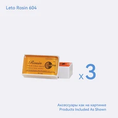 바이올린 비올라 첼로 및 기타 활 현악기용 레토 604 로진 3피스 바이올린 액세서리, 01 1 set