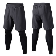 남자워터레깅스 남성 워터파크바지 일체형 운동바지 반바지 레깅스