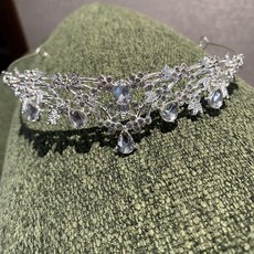 水晶公主皇冠頭飾新娘王冠發箍兒童道具 副廠商品 爆品, 1個, 鋯石皇冠+璀璨1314+starry