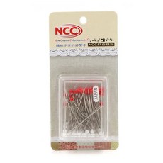 NCC 紅白珠針 0.5mm 極細針 台灣製, 1個