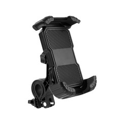 라이딩 스마트폰 이중잠금 거치대, 1개, 블랙