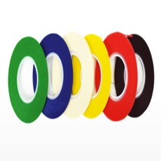 오지샵 얇은종이테이프 2.0mm 색상테이프, 청색