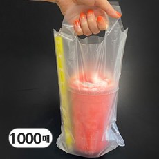 테이크아웃 커피 비닐캐리어 1구 봉투, 1세트, 1000개
