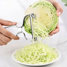 셀클릭 간편하게 썰리는 와이드 양배추 슬라이스 채칼, 실버, 1개