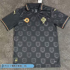 26-27泰版葡萄牙客場足球服，最新賽季球迷版球衣，透氣運動服，多款俱樂部國家隊球衣, 客場,L