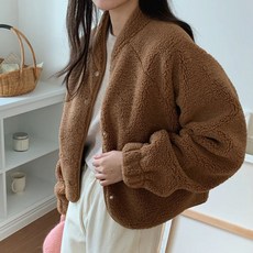 [빅사이즈추가#L사이즈#후리스] [누빔추가옵션]여성 캐주얼 베이직 플리스 숏 자켓