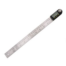 數顯不鏽鋼角度尺 電子量角器 木工測量尺, 1個, 數顯角度尺 300MM