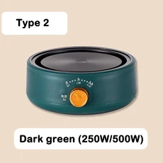 미니 전기 세라믹 적외선 난방 스토브 우유 물 보일러 히터 커피 모카 수조 버너 스튜 냄비 유도 밥솥, 01 Drak green EU