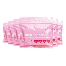 STAY FREE 클렌징 올인원 코튼 시트 50매, 6개