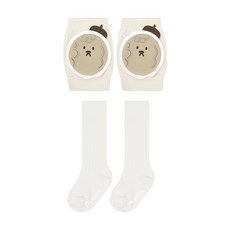 메르베 유아 아동 니삭스+무릎보호대 양쪽 2종 세트 국내생산