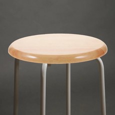 고무나무 원형 스툴 좌석 부품 나무 의자 시트 교체용 경량 교체품, 기본
