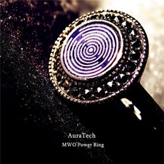 AuraTech MWO戒指 - 偏振盤冥想修行共振矩陣能量指環, 1個