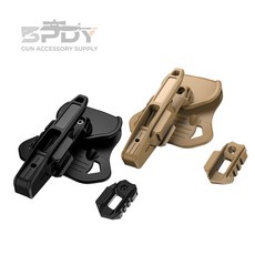 Glock 전술 클립 및 슬라이드 어댑터 Clip & Slide Adapter 홀스터, 1개, 탄색DE